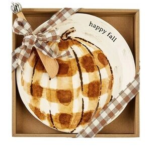 Mud pie  Pumpkin check cheese cake plate
